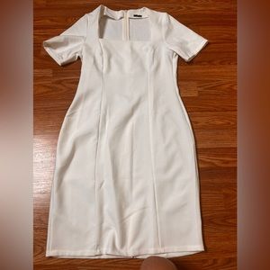 White minimalist dress